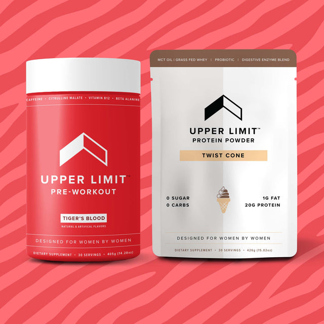 The best Tiger's Blood pre-workout with Grass-fed Whey Protein Chocolate and Vanilla swirl to boost energy reduce fatigue build muscle and help body recomposition for women