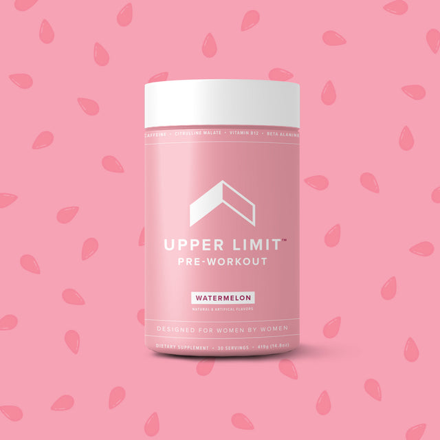 Upper Limit watermelon pre-workout (preworkout) the best pre-workout for women in a 30 serving bottle